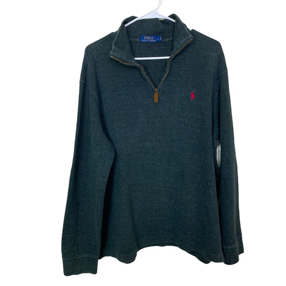 Polo Ralph Lauren Other - Polo Ralph Lauren 1/4 Zip Gray Pullover Sweater